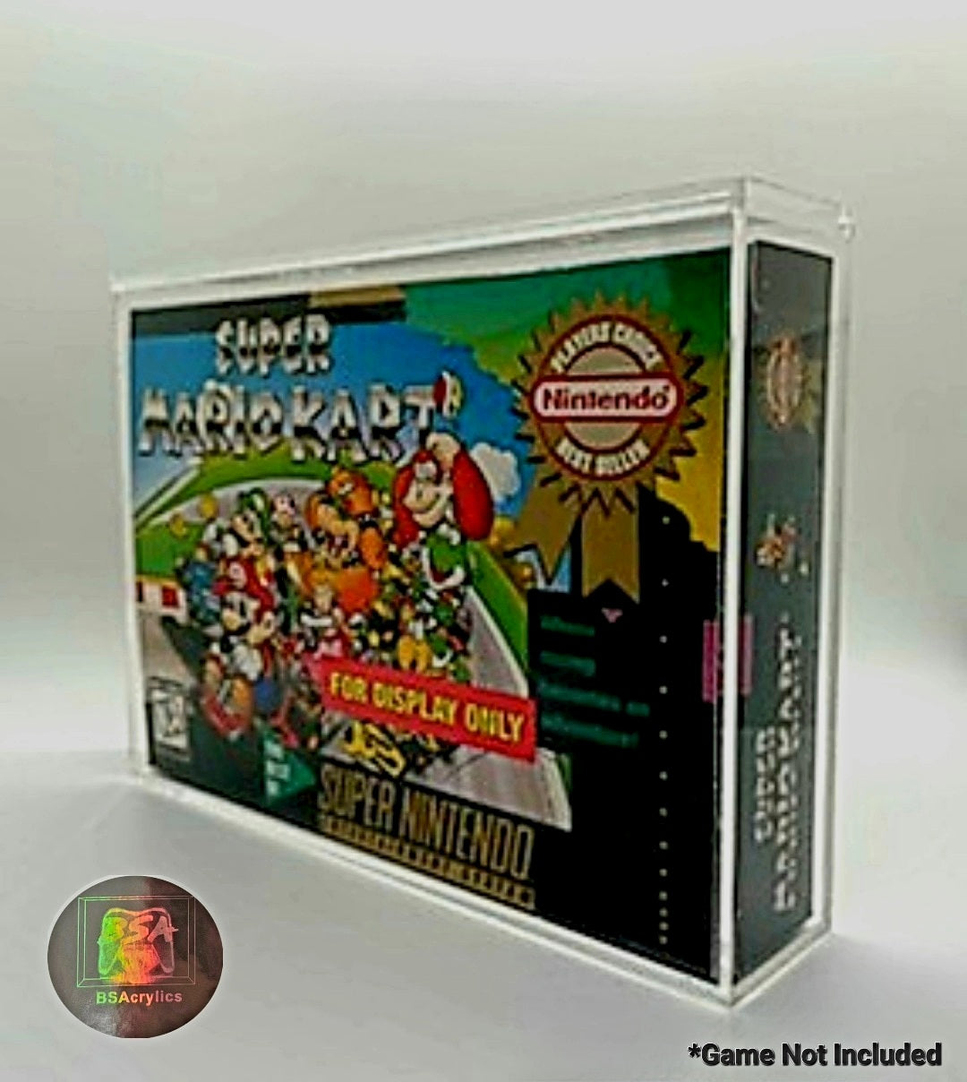 Super Nintendo Acrylic Video Game Case Protector