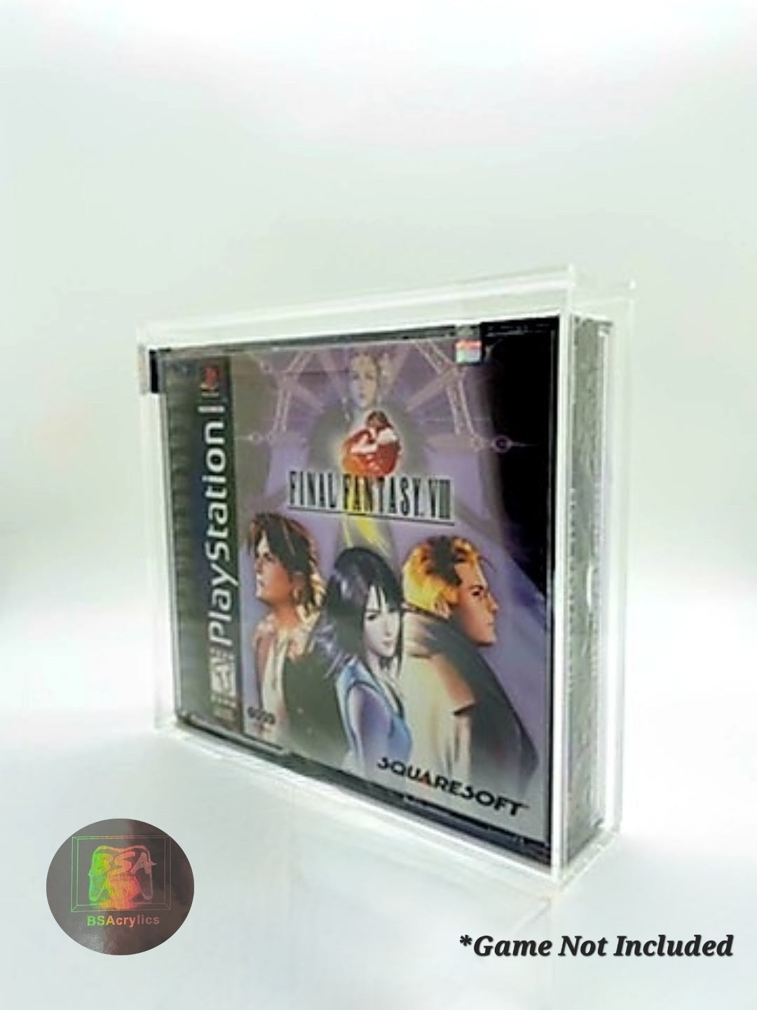 PlayStation (PS1) Two-Disc Acrylic Video Game Case Protector UV RESISTANT