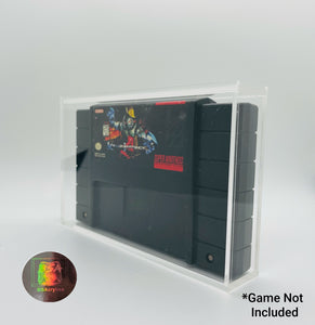 Super Nintendo (SNES) Cartridge Acrylic Video Game Case Protector